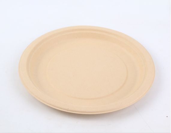 6″ Disposable Bamboo Fiber Plates