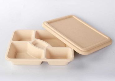 Bamboo Fiber Lunch Tray